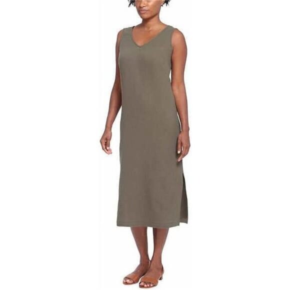 Briggs New York Dresses & Skirts - Briggs Womens Long Dress Dusty (Olive, X-Small)